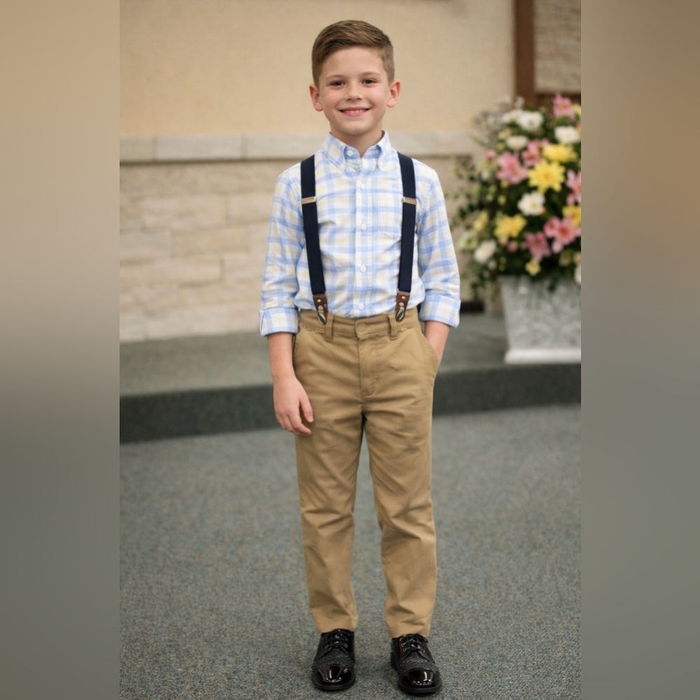 Stacy Adams Boys Glossy Black Oxfords.
